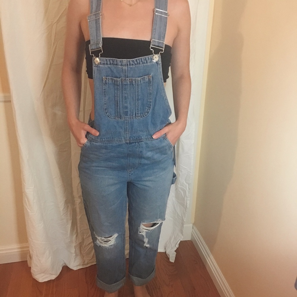 Denim overalls